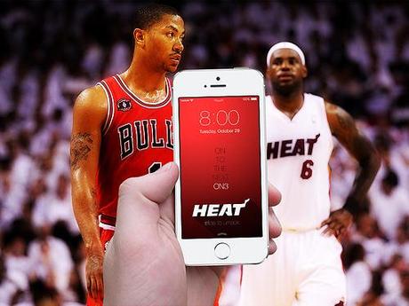 Un fond d'écran iPhone aux couleurs des Bulls (NBA)...