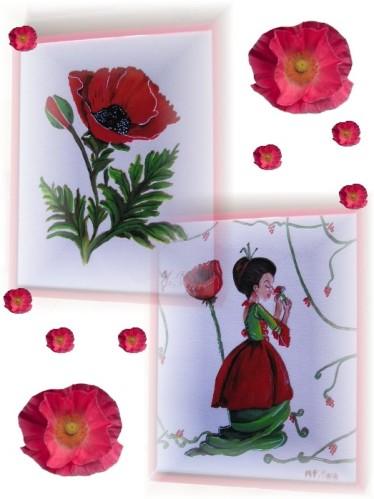 Peinture sur bois et verre Projet1