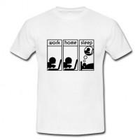 Computerfreak-(work---home---sleep)-T-Shirt