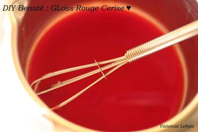 recette cosmétique maison recette ingrédients gloss rouge cosmétique maison TUTO