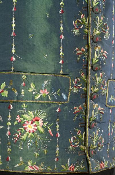 Vente d’étoffes, papiers peints, costumes et haute-couture Gilet droit, fin du XVIIIème siècle