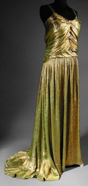 Vente d’étoffes, papiers peints, costumes et haute-couture Robe du soir vers 1930