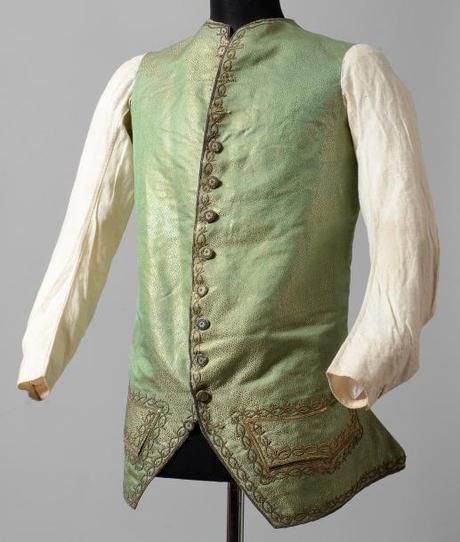 Vente d’étoffes, papiers peints, costumes et haute-couture Veste d'habit à basques, vers 1770