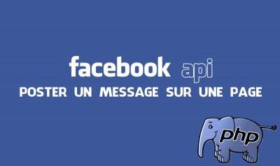 Facebook Api : poster en php un message sur une page