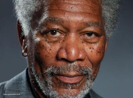 [Vidéo] Portrait peint sur iPad (avec les doigts) de Morgan Freeman...