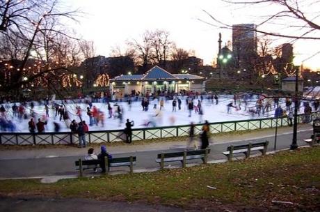 Boston Common Frog Pond Ice Skating e1321544180240 Amazing Outdoor Ice Skating Rinks