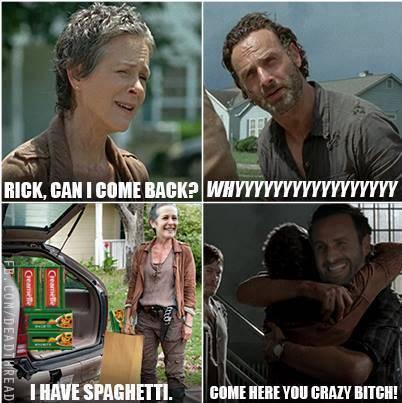 rick and carol walking dead meme MEMEs