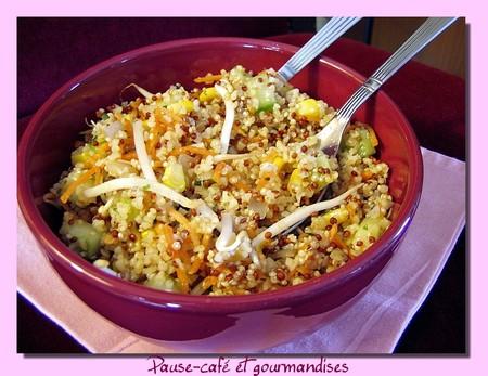 Salade de quinoa aux crudités