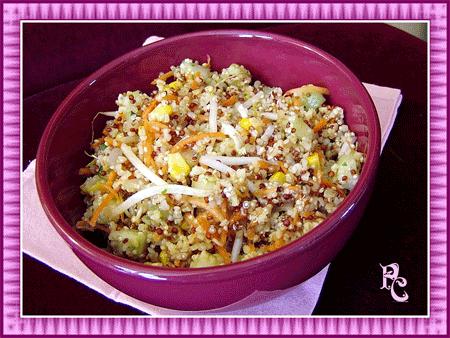 Salade de quinoa aux crudités