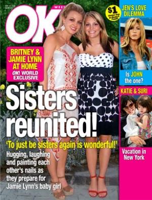 Britney et Jamie Lynn Spears en Une de OK Magazine