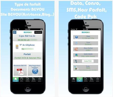 B&VOUS : le suivi conso B&YOU sur iOS b and vous suivi conso