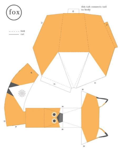 Blog_Paper_Toy_Papertoy_Fox_Crystal_Smith_template_preview Little Orange Fox de Crystal Smith