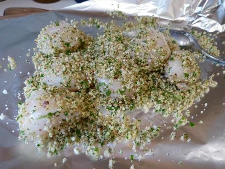 Saint-Jacques à la chapelure de noisettes P1120013