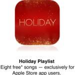 Playlist gratuite pour Noël dans l’App Store