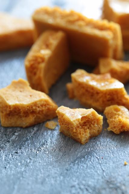 Honeycomb , un caramel très alvéolé pour réaliser un dessert de Fêtes