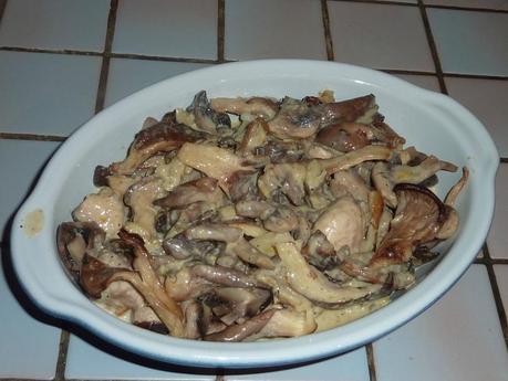 Gratin de champignons à la crème d'ail P1140853