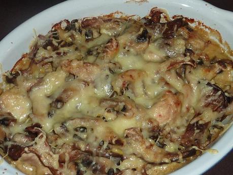 Gratin de champignons à la crème d'ail P1140861