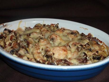 Gratin de champignons à la crème d'ail P1140874