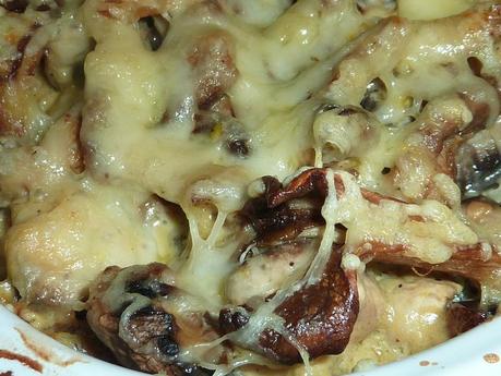 Gratin de champignons à la crème d'ail P1140865