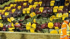 Le Celtic interdit de stade les fans responsables des dommages à Motherwell Sièges arrachés à Fir Park (Motherwell-Celtic)
