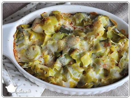 Gratin au poireau et aux pâtes Gratin aux poireaux
