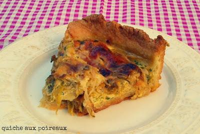 Quiche aux poireaux Quiche aux poireaux