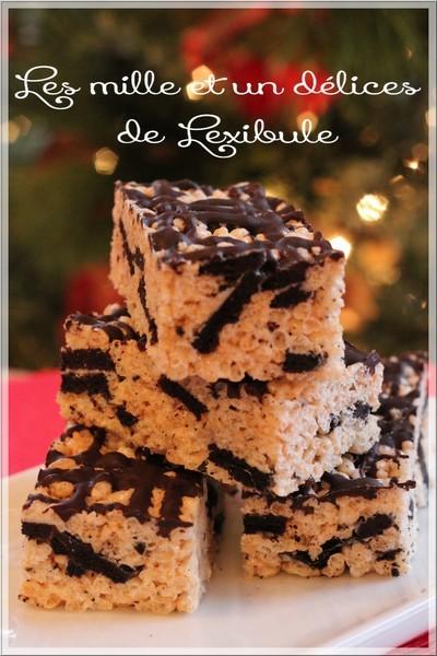 ~Carrés Rice Krispies aux biscuits Oréo~ ~Carrés Rice Krispies aux biscuits Oréo~