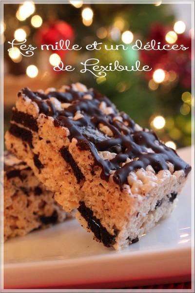 ~Carrés Rice Krispies aux biscuits Oréo~ ~Carrés Rice Krispies aux biscuits Oréo~
