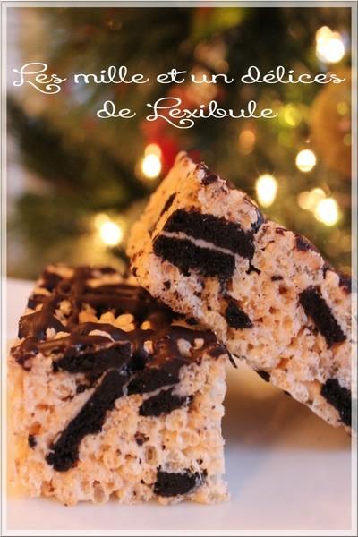 ~Carrés Rice Krispies aux biscuits Oréo~ ~Carrés Rice Krispies aux biscuits Oréo~