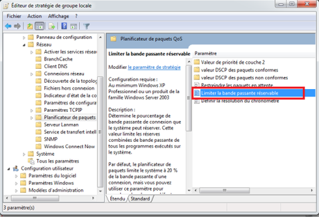 vitesse internet windows 7 Augmenter la vitesse de votre connexion internet sur windows 