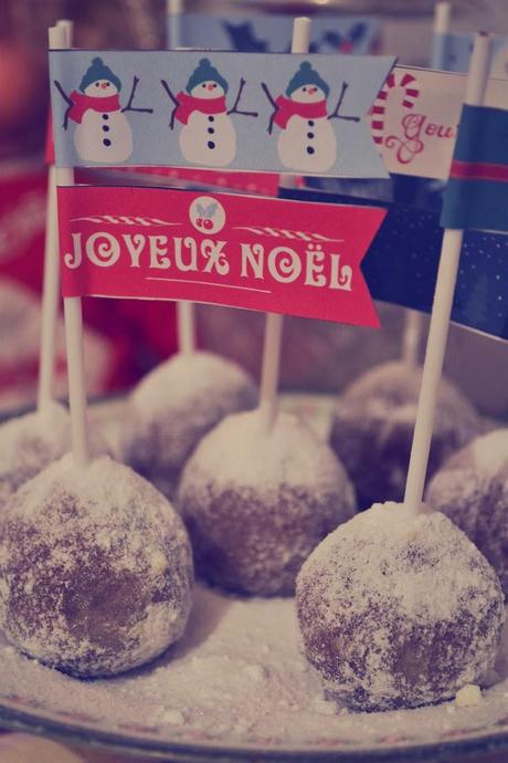 cake pops boule de noël