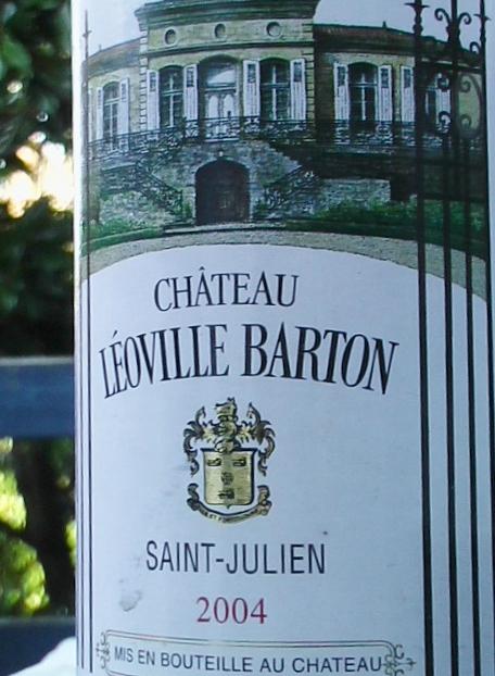 Le millésime 2004 en rive gauche ; Domaine de Chevalier (rouge) et Léoville Barton IMGA9557