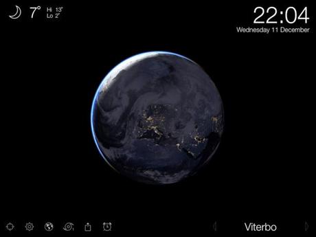 Living Earth - Clock & Weather la météo en Live sur iPhone...
