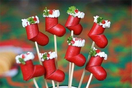 16 idées originales pour votre apéritif de Noël ! Hotdog Christmas