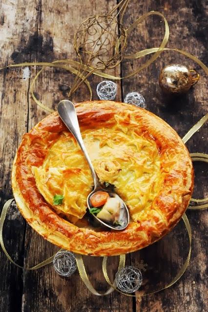 Pie aux noix de Saint Jacques et aux légumes pour continuer mon menu de fête très Brit'Food pour Marque Repère! Pie aux noix de Saint Jacques et aux légumes pour continuer mon menu de fête très Brit'Food pour Marque Repère!