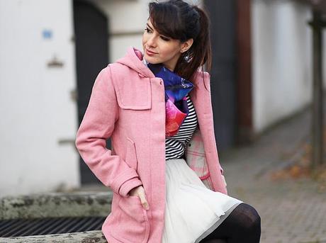 somewhere duffle coat 1P10S photo manteau rose 1P10S : Somewhere