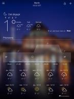 Yahoo donne la météo sur iPad