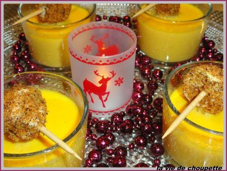 VELOUTE DE CAROTTES ET BOULETTES DE FOIE GRAS PANEES recette pour noel 2013 008