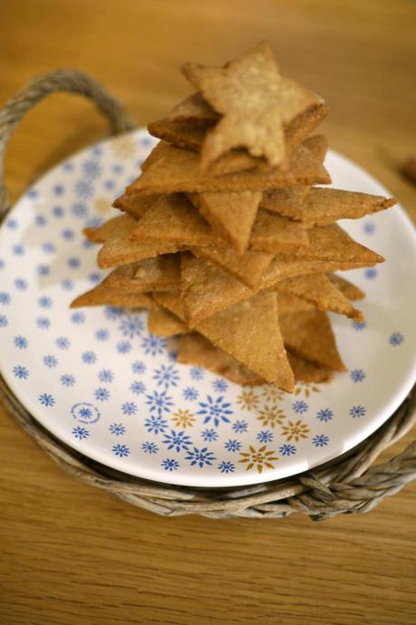 Sapin de Noël en Petits Sablés canelle-vanille