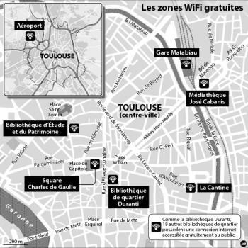 Les spots de wifi gratuit Ă Toulouse Les spots de wifi gratuit Ă Toulouse