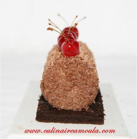 Bûchette au chocolat et aux griottes Bûche chocolat