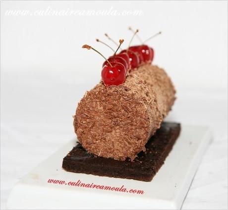 Bûchette au chocolat et aux griottes Bûche chocolat1