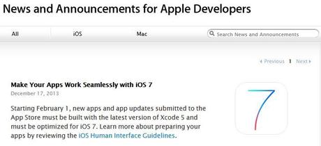 App Store : optimisation iOS 7 obligatoire dès le 1 février Apple optimisation applications ios 7