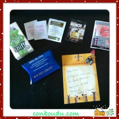 SWAP Génération blogueuse, made in France et bio à 90% ♥ La photo avec l'enveloppe est celle de JO, la photo avec le paquet de mouchoirs Grenouille est celle de Christel ♥