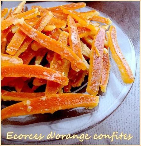 Ecorces d'orange confites ecorces d'orange confites