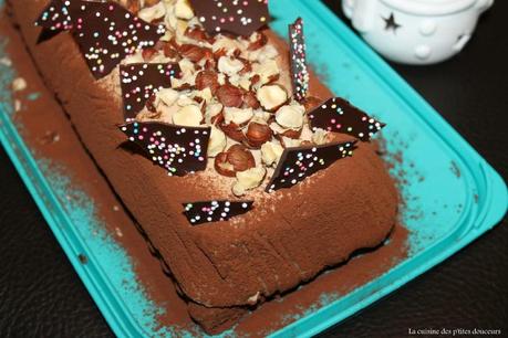 Bûche pralinée, caramel, brownie noisettes! IMG_9261
