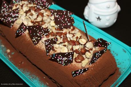 Bûche pralinée, caramel, brownie noisettes! IMG_9240
