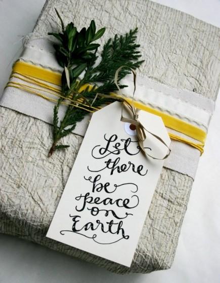 Le guide de l’emballage cadeau : spécial Noël 2013 etiquette