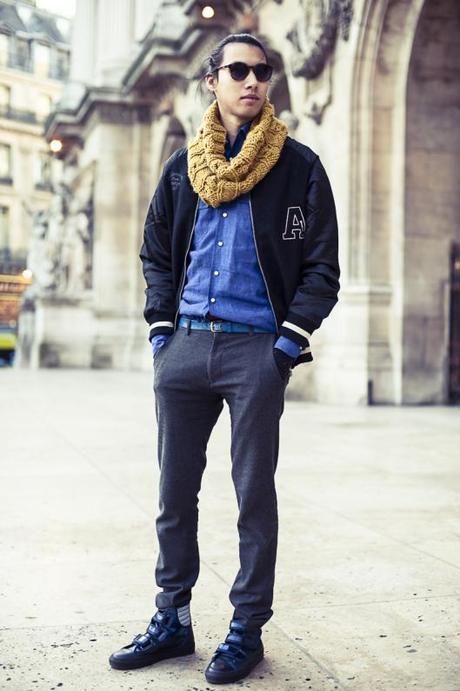 Iridescent look homme raf simons