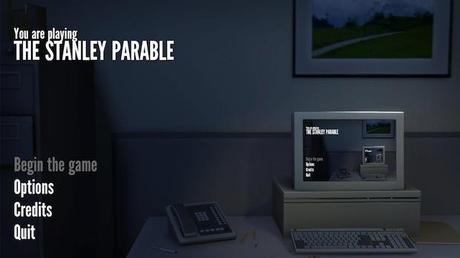 The Stanley Parable start screen The Stanley Parable : LE jeu barré à ne pas rater...